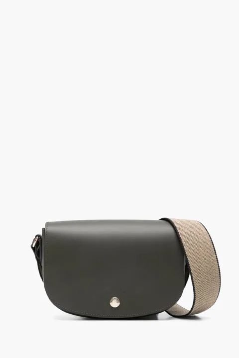 LONGCHAMP S Épure Shoulder Bag in Khaki Calfskin