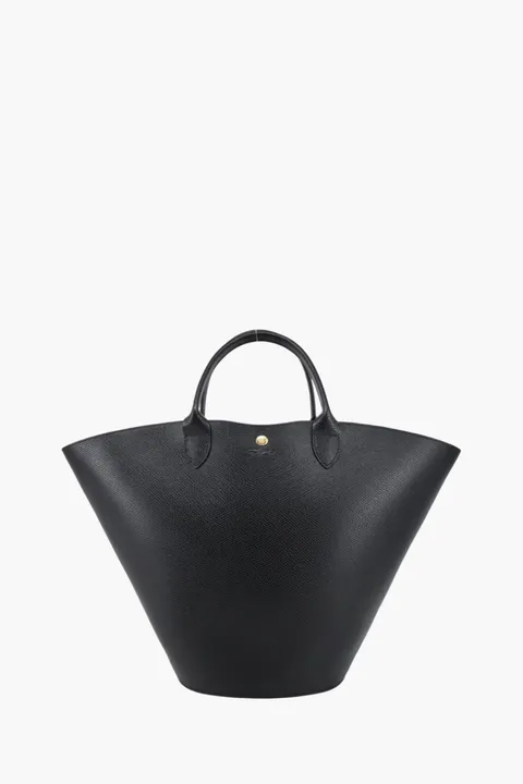 LONGCHAMP EPURE XL Tote Bag in Black Cowhide Leather