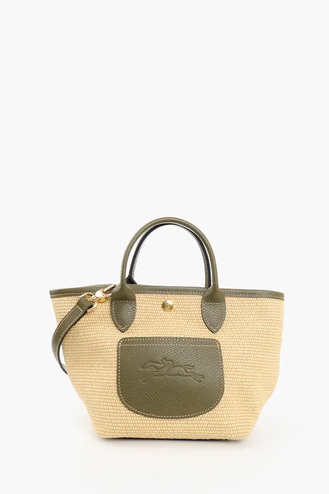 LONGCHAMP XS Le Pliage Collection Basket Bag in Arthicoke 