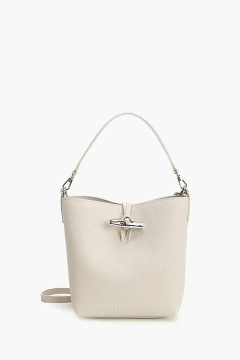 LONGCHAMP Le Roseau Xs Bucket Bag in Paper Cowhide Leather
