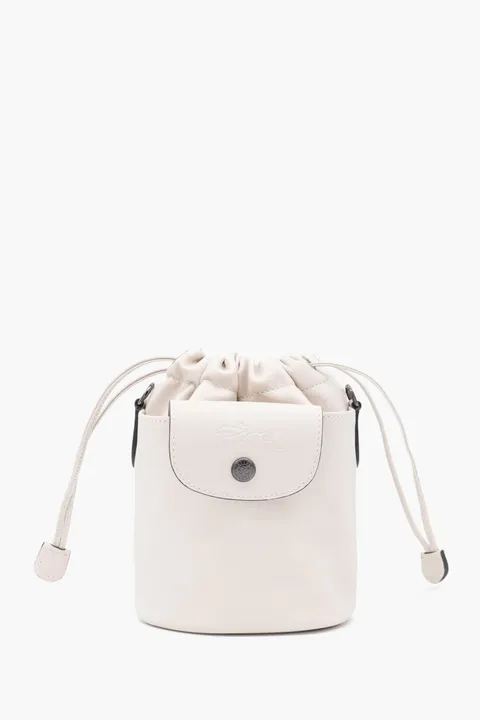 LONGCHAMP Le Pliage Xtra Drawstring Bucket Bag in Paper Leather