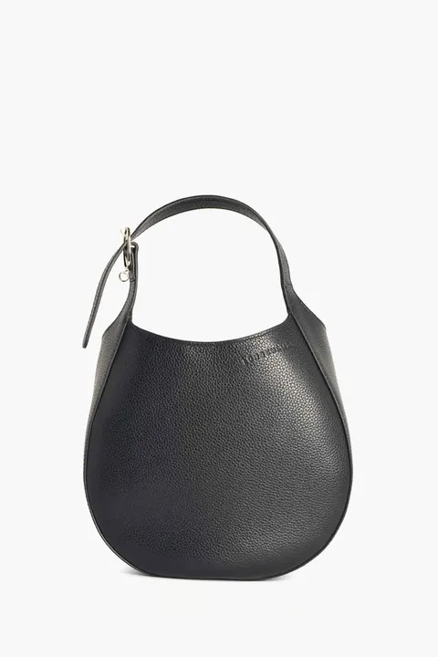 LONGCHAMP Le Foulonné Small Handbag in Black Leather
