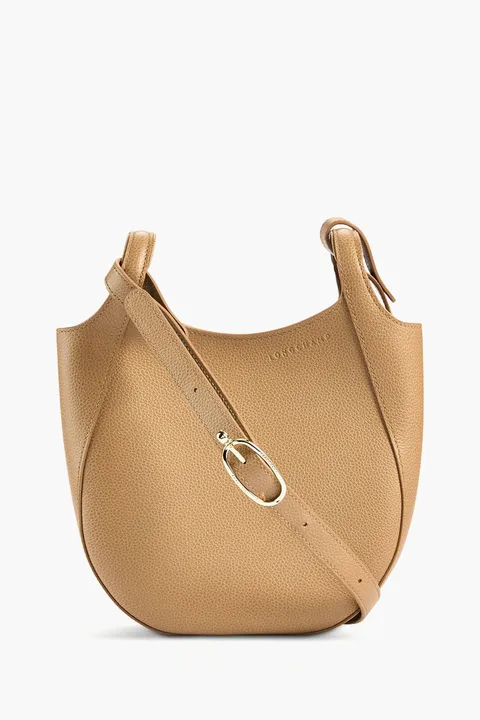 LONGCHAMP Le Foulonné Small Handbag in Biscuit Leather