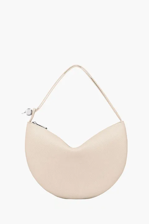 LONGCHAMP Le Roseau Clutch in Paper Cowhide Leather