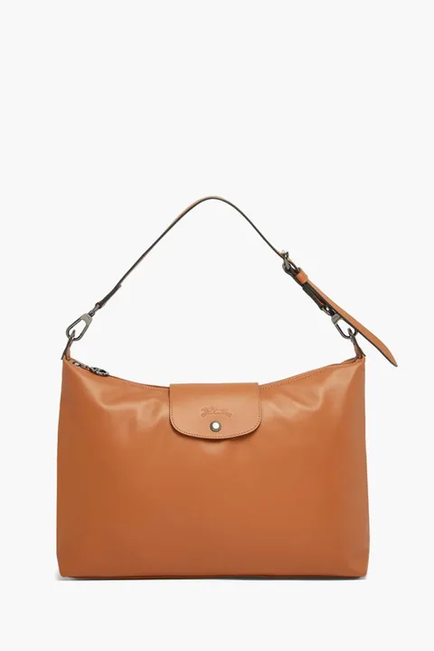 LONGCHAMP Le Pliage Extra Xl Shoulder Bag in Cashew Cowhide Leather