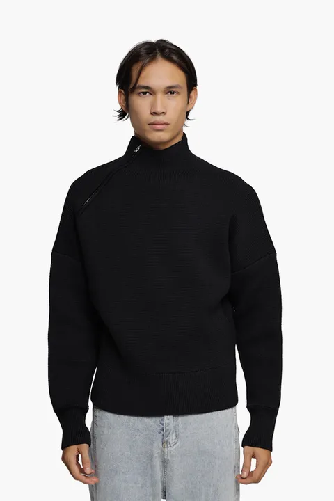 JACQUEMUS Men La Maille Jannu Jumper in Black