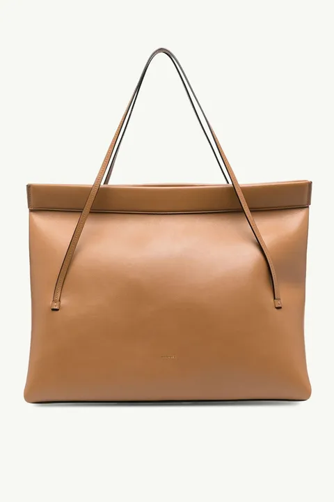 WANDLER Big Joanna Shoulder Bag in Burlywood Soft Calf Leather