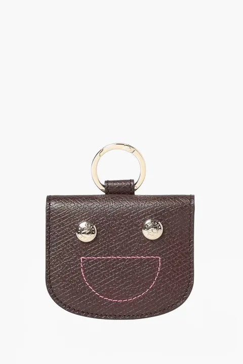 LONGCHAMP Epure Card Holder in Mocha Leather