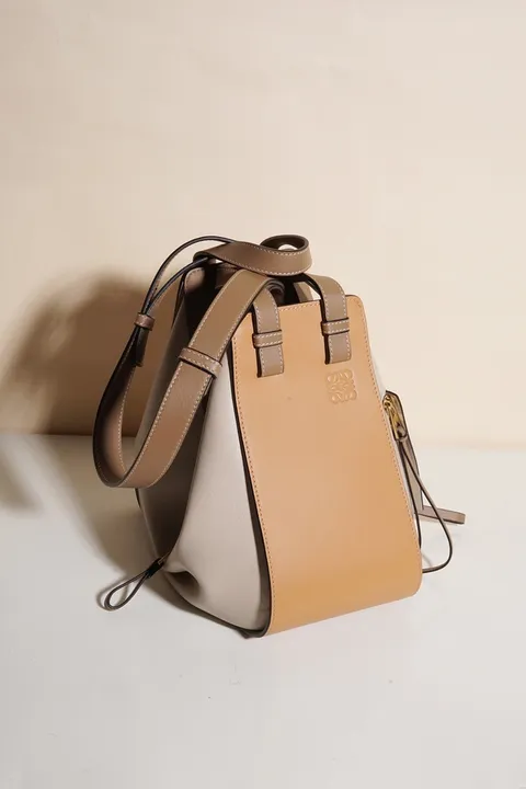 LOEWE Small Hammock Bag in Warm Desert/Mink