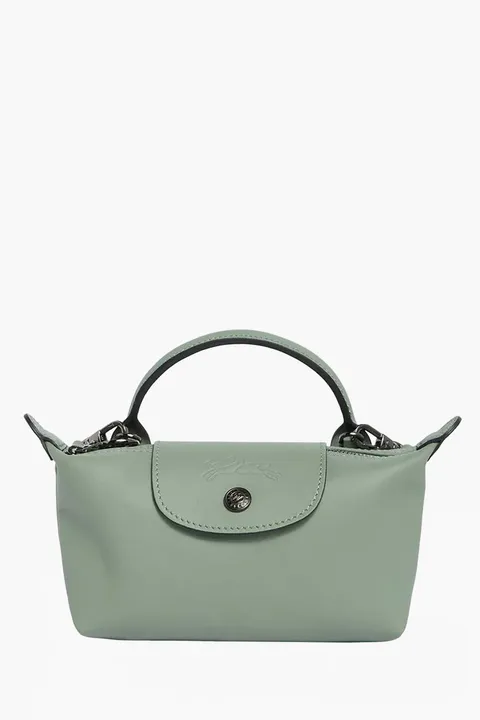 LONGCHAMP Le Pliage Extra XS Pouch in Tundra Cowhide Leather 