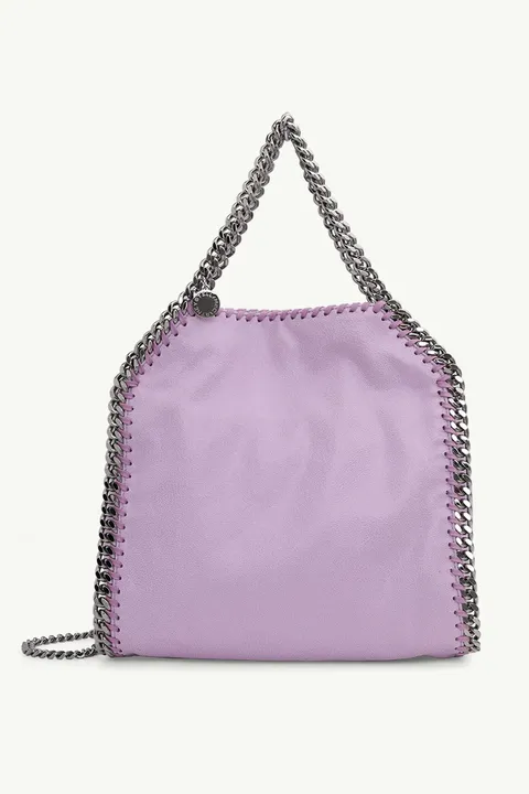 STELLA MCCARTNEY Mini Falabella Fold Over Tote in Lilac SHW