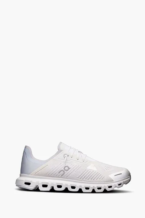 ON Women Cloud 6 Coast Sneakers in White/Glacier