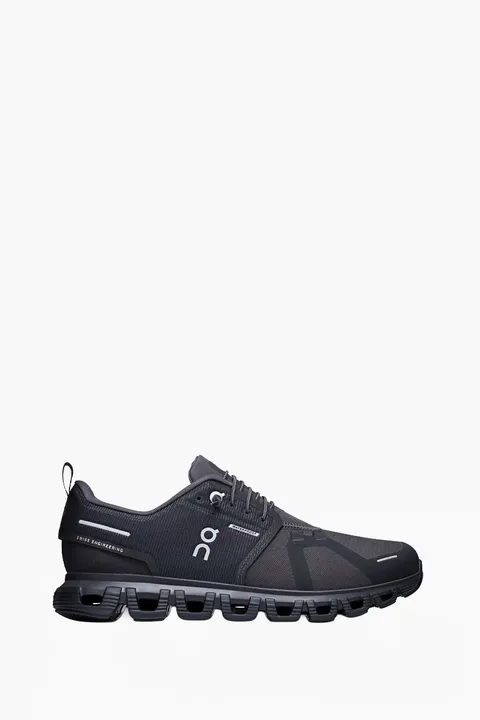ON Women Cloud 6 Waterproof Sneakers in Black/Black