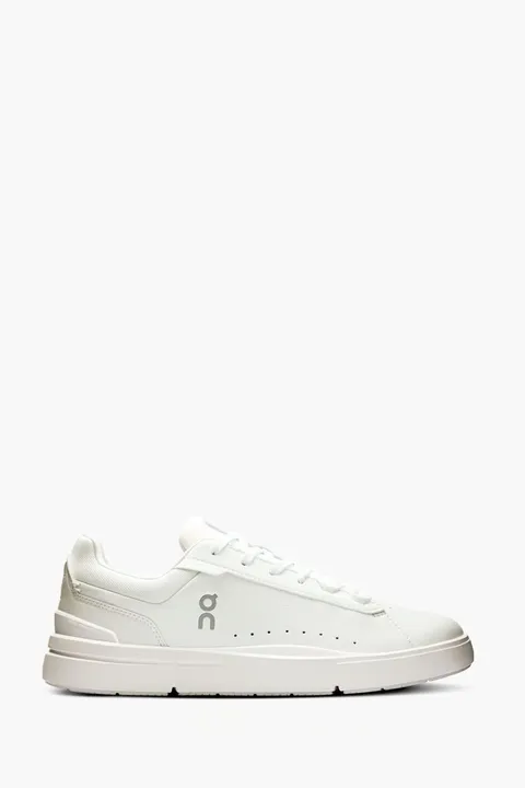 ON Women The Roger Advantage Sneakers in White/White Faux Leather