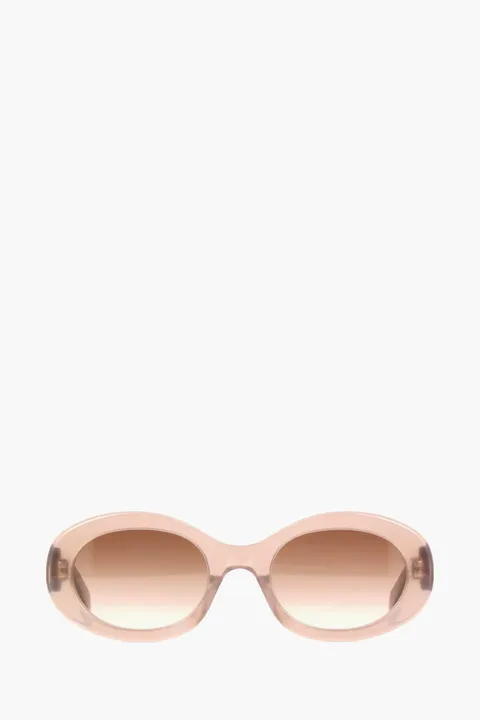 CELINE Triomphe 01 Sunglasses in Brown Crystal/Brown Gradient Glitter Acetate