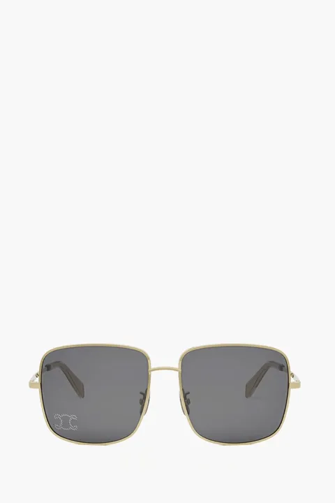 CELINE Metal Triomphe Sunglasses in Endura Gold