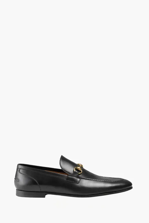 GUCCI Men Jordaan Horsebit Loafers in Black