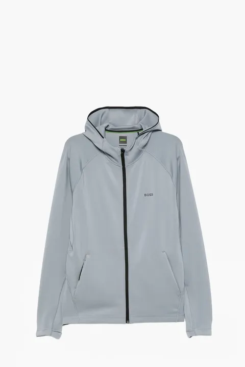 HUGO BOSS Men Sicon Active Zip-Up Tracksuit in Dark Grey