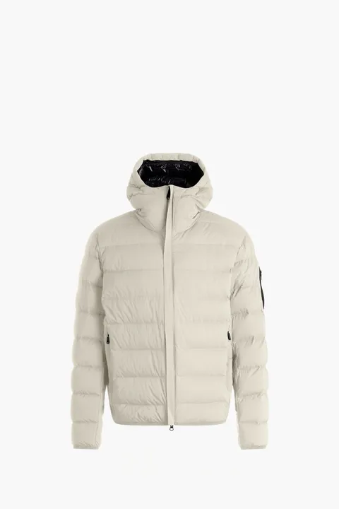 HUGO BOSS Men Boss Ow_Riplite JT HD Jacket in Beige with Hoodie