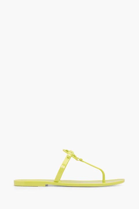 TORY BURCH Mini Miller Thong Sandals in Leaf Green