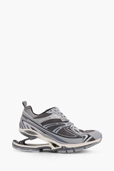 BALENCIAGA Women X-Pander Trainers in Grey/Black/White Mesh and Nylon