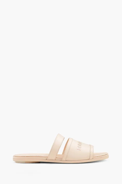 BURBERRY Women Honour Flat Sandals in Pale Peach