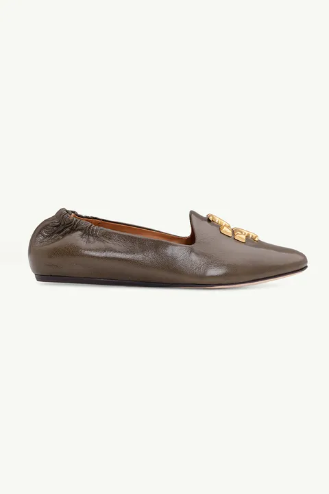 TORY BURCH Eleanor Loafers in Olive