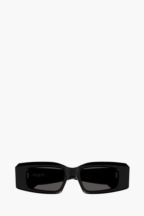 ALAIA Rectangular sunglasses in Black/Black/Grey Acetate
