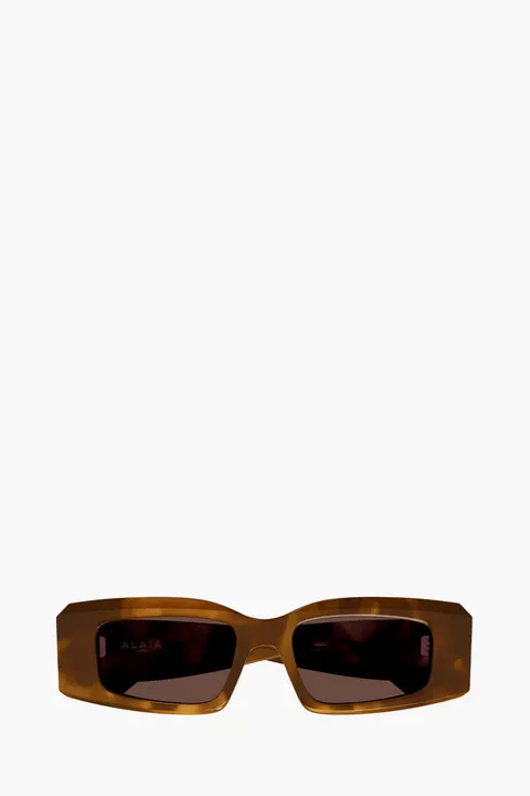 ALAIA Rectangular sunglasses in Havana/Havana/Brown Acetate