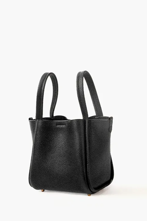 SONGMONT Medium Song Handag in Onyx Grain Leather
