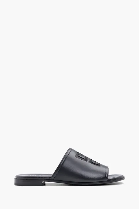 GIVENCHY Women 4G Nappa Slides Sandals in Black