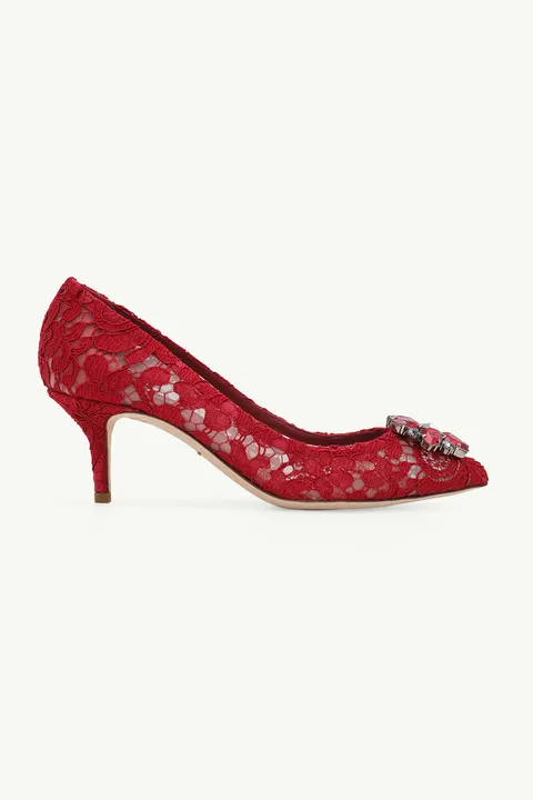 DOLCE & GABBANA Rainbow Belluci Kitten 60mm in Dark Red