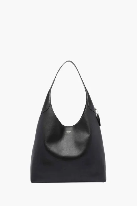 COACH Brooklyn 39 Shoulder Bag in Black Grain Leather