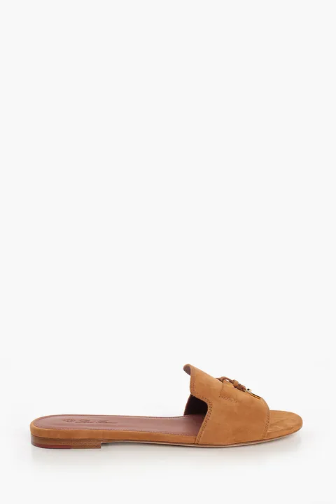 LORO PIANA Summer Charm Sandals in Wot Suede Goatskin
