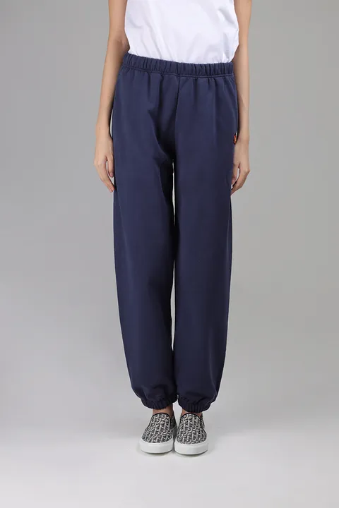 KENZO Women Kenzo Paris Loose Fit Jogging Bottoms in Midnight Blue