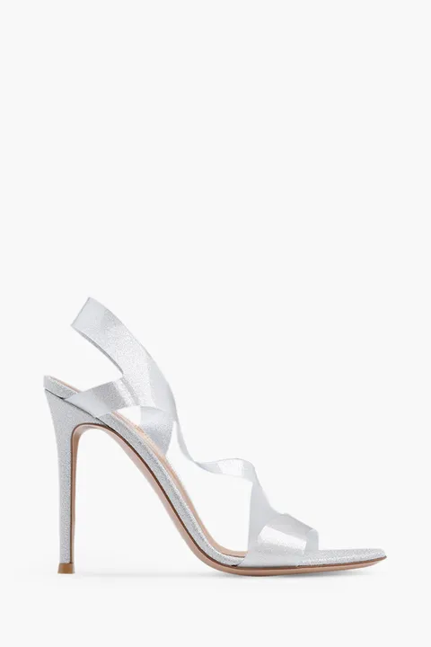 GIANVITO ROSSI Women Metroplois Stiletto Heel Sandals 105mm in Silver