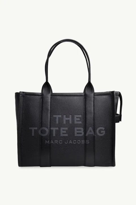 MARC JACOBS Large The Leather Tote Bag in Black