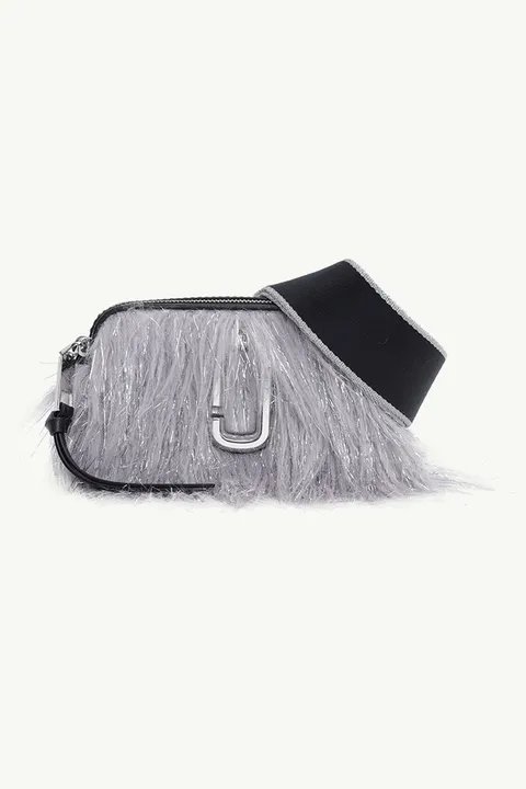 MARC JACOBS The Creature Snapshot Camera Bag in Silver Grey/Silver