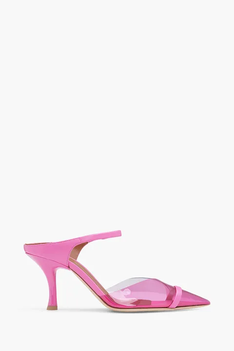 MALONE SOULIERS Iona Mules PVC 70mm in Fuchsia/Fuchsia