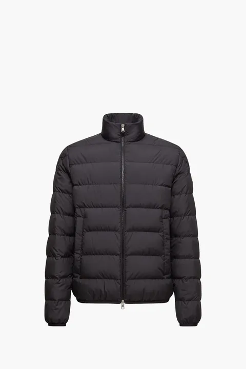 MONCLER Men Baudinet Short Down Jacket in Black Nylon