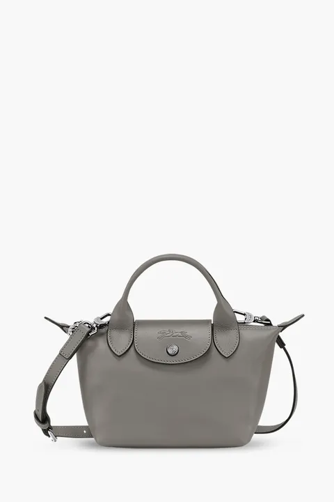LONGCHAMP Mini Le Pliage Xtra Handbag Turtledove Cowhide Leather
