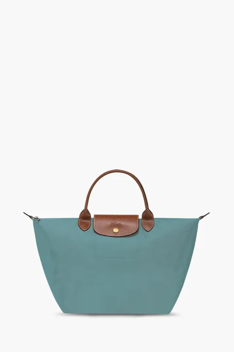 LONGCHAMP Medium Le Pliage Top Handle Bag in Eucalyptus