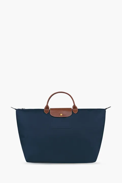 LONGCHAMP Large Le Pliage Original Travel Bag in Marine Recycled Canvas