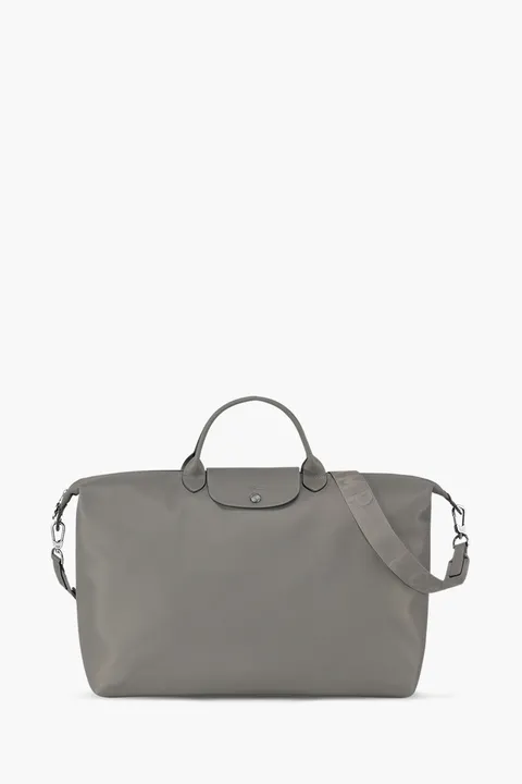 LONGCHAMP Small Le Pliage Xtra Travel Bag in Turtledove Leather