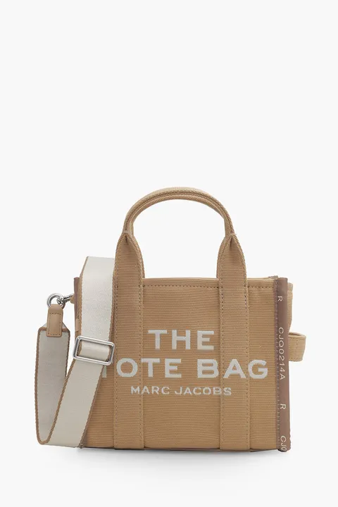 MARC JACOBS Mini The Jacquard Tote Bag in Camel