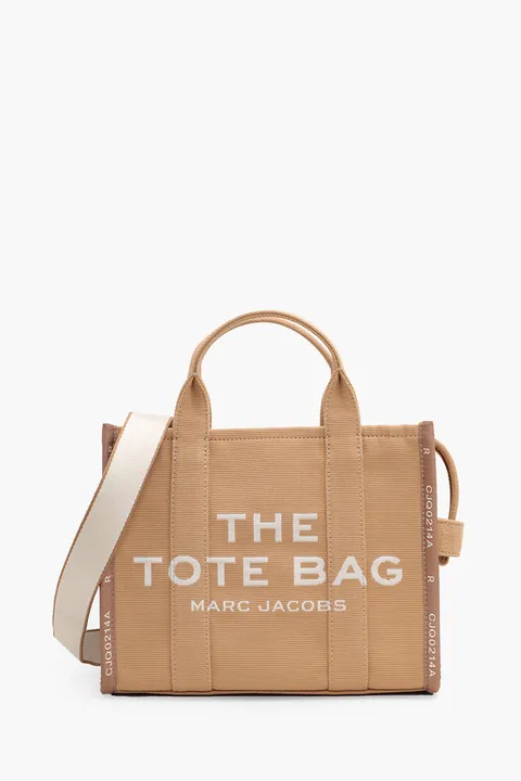 MARC JACOBS Small The Jacquard Tote Bag in Camel