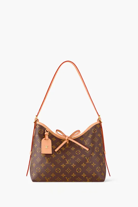 LOUIS VUITTON CarryAll PM Shoulder Bag in Brown Monogram Canvas