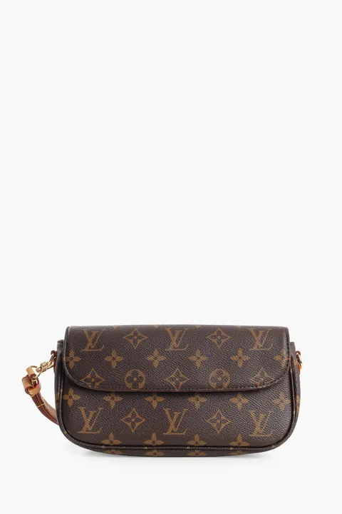 LOUIS VUITTON Ivy Chain Wallet in Brown Monogram Canvas