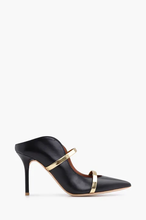 MALONE SOULIERS Maureen Pumps 85mm in Black/Gold