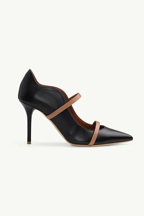 MALONE SOULIERS Maureen Heeled Pumps 85mm in Black/Nude